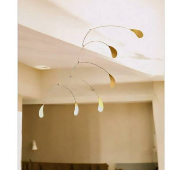 真鍮モビール【しずく】 3枚目の画像