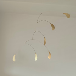 真鍮モビール【しずく】 6枚目の画像