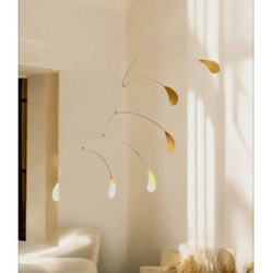 真鍮モビール【しずく】 2枚目の画像