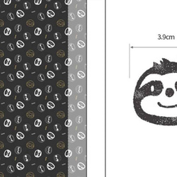 韓国製 動物柄 ナマケモノ柄 可愛いナマケモノ 生地 コットン100％シーチング Sloth 5枚目の画像