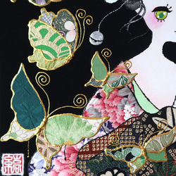〈うたかた 極彩色 杜松〉着物 アートパネル〈UTAKATA Gokusaishiki TOSHO〉 6枚目の画像