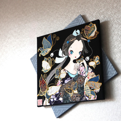 〈うたかた 極彩色 伽羅〉着物 アートパネル〈UTAKATA Gokusaishiki KYARA〉 4枚目の画像