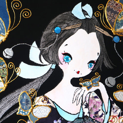 〈うたかた 極彩色 伽羅〉着物 アートパネル〈UTAKATA Gokusaishiki KYARA〉 5枚目の画像