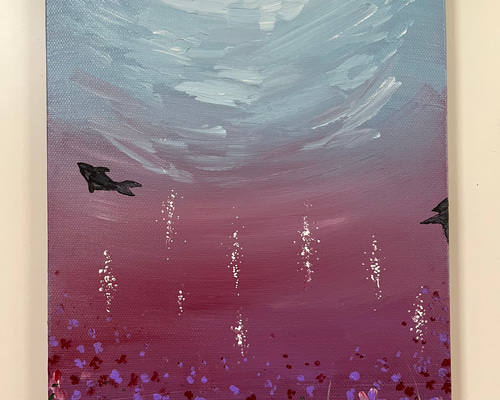 アクリル画　インテリア　アート 楽天市場】インテリアアート アクリル画 絵 絵画 可愛い 花 花瓶