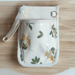 ナースポーチオーガナイザーナースポケット移動ポケット北欧オリーブ花