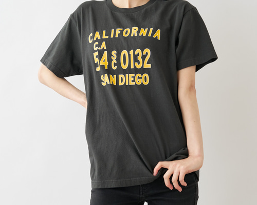 MARKELONA ブラック Tシャツ サイズ50 California51 Tシャツ スモークブラック Tシャツ jewelárka