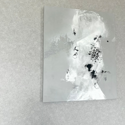 現代アート　45.5×38㎝　大きめ　モダン　アートパネル　インテリア　抽象画 4枚目の画像