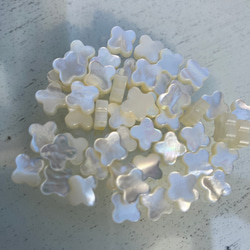 金属アレルギー対応　サージカルステンレス　チタン　白蝶貝13㎜　マザーオブパール　スタッド　ピアス 6枚目の画像