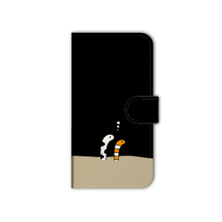 名入れ スマホケース 手帳型 カバー iPhone15 14 Pro ほぼ全機種対応 送料無料 かわいい チンアナゴ 海 10枚目の画像