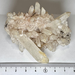 ヒマラヤ　マニカラン産　ピンク水晶  原石　クラスター　ダブルポイント 8枚目の画像