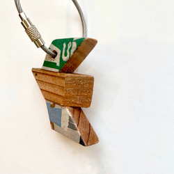 鑰匙扣/廢棄舊材料製成的鑰匙扣“coppa鑰匙扣-鳥-” 第13張的照片
