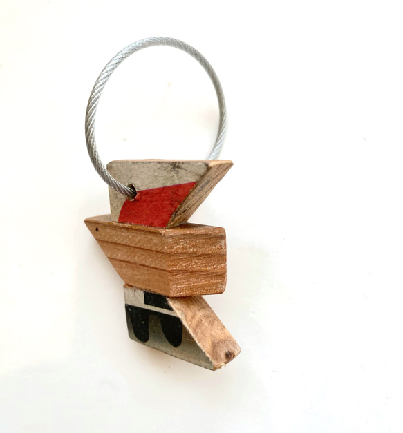 鑰匙扣/廢棄舊材料製成的鑰匙扣“coppa鑰匙扣-鳥-” 第19張的照片