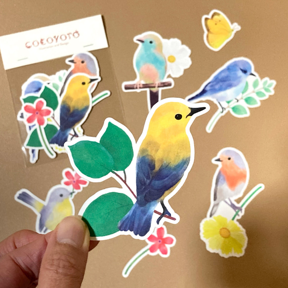 小鳥のカード［mini］7種セットLovely Birding　 3枚目の画像