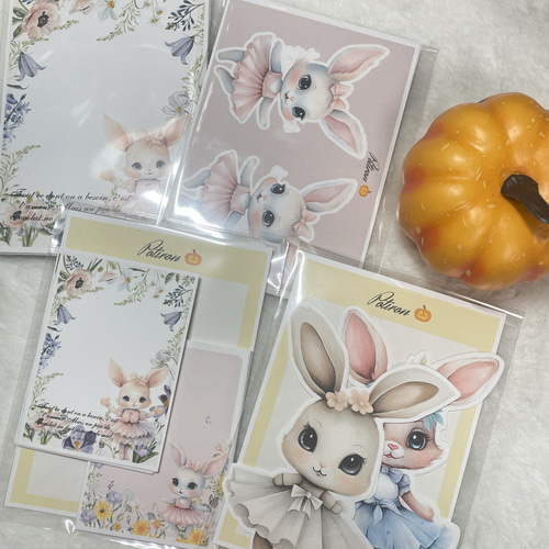 おすそ分け】うさぎ柄セット