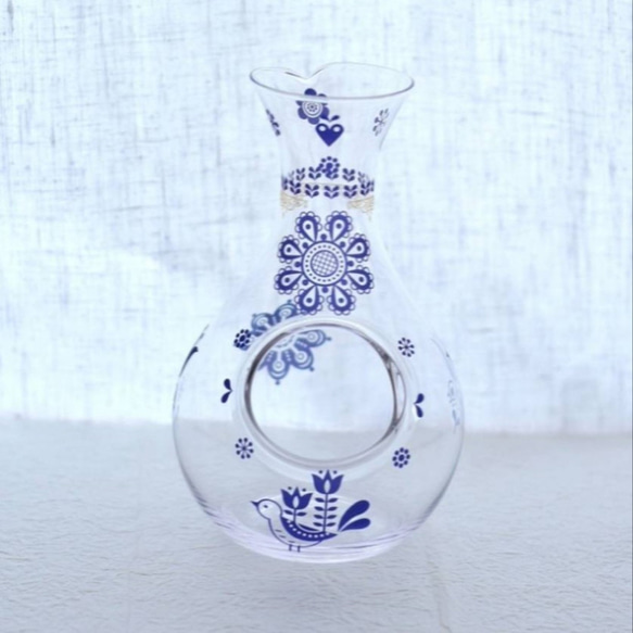 北欧柄のカラフェ 氷ポケット徳利 おちょこ・ぐい呑み・徳利 C-blocks