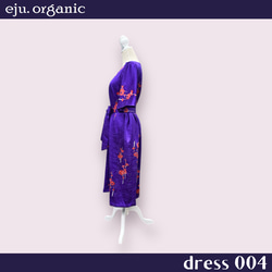 eju.organic【kimono dress 004】着物ドレス、留袖ドレス、ワンピース、着物リメイク 4枚目の画像