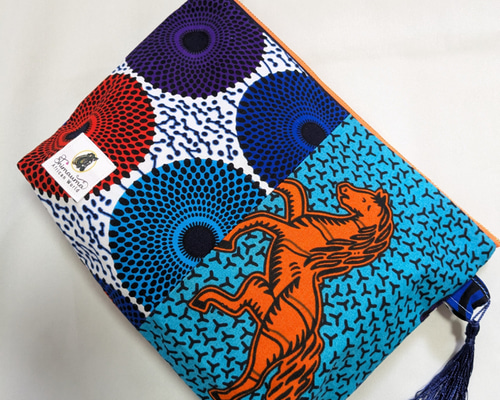 民族模様 ポーチ 赤と青 民族刺繍（手織り）小物ポーチ通販｜旅する雑貨屋 ゆいゆい堂