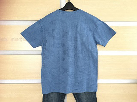 在庫処分セール！！定価11,500→￥1,100 オルテガ織りTシャツBLU　 1枚目の画像