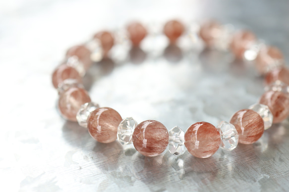 ☆ルチルを愛する人の為に☆…☆レッドルチルクォーツ：9-9.5ミリ＆水晶  