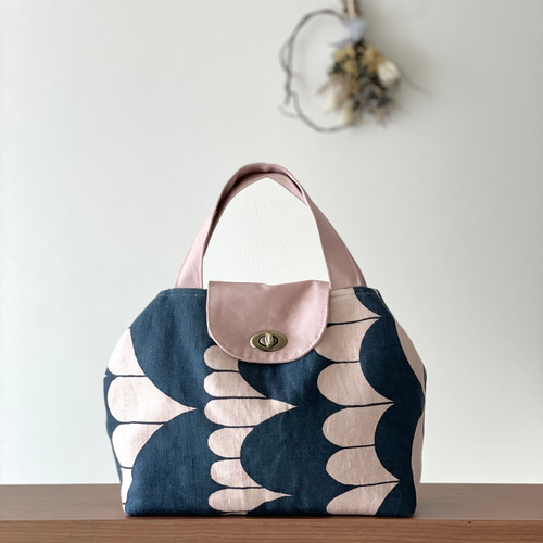 ⚮̈ミナペルホネン sea lace charcoal ムータバッグ トート トート 
