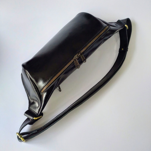 本革レザー】☆大容量☆Lサイズ☆男女兼用☆ダブルファスナー仕様