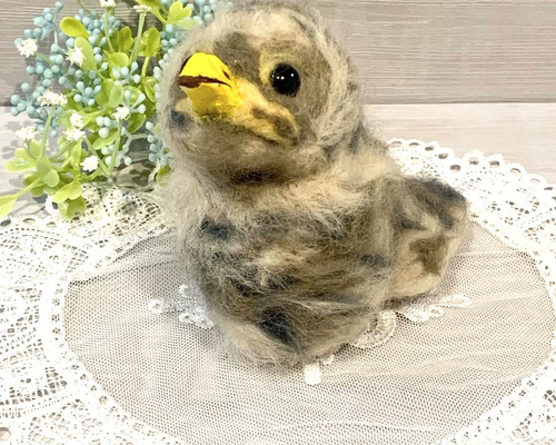 羊毛フェルト】モリフクロウ☆2/3 サイズ☆