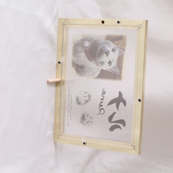 愛するペットちゃんへ【クリアメモリアルボード】作成します ペットとの思い出をインテリアとして飾れる！写真・肉球付き　 10枚目の画像