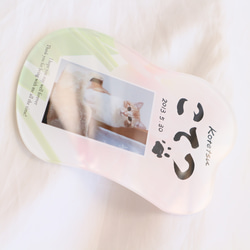 愛するペットへ【クリアメモリアルボード】作成します ペットとの思い出をインテリアとして飾れる！写真・肉球付き 13枚目の画像