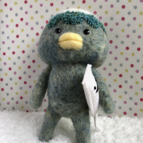 かっぱくんと一反もめんさん 羊毛フェルト 奏月堂 かなづき 通販