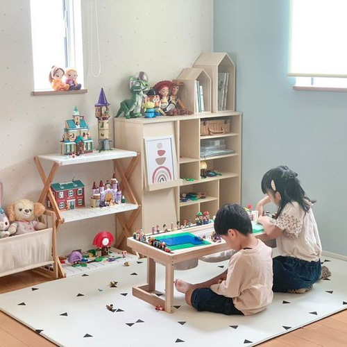 高さ特殊専用】ブロックテーブル／ブロック収納／プレイテーブル