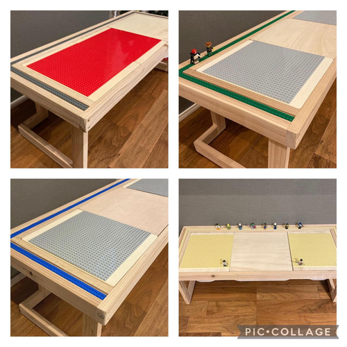 高さ特殊専用】ブロックテーブル／ブロック収納／プレイテーブル