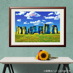 【アートポスター】イギリス ストーンヘンジの光景（作品No.595） 1枚目の画像