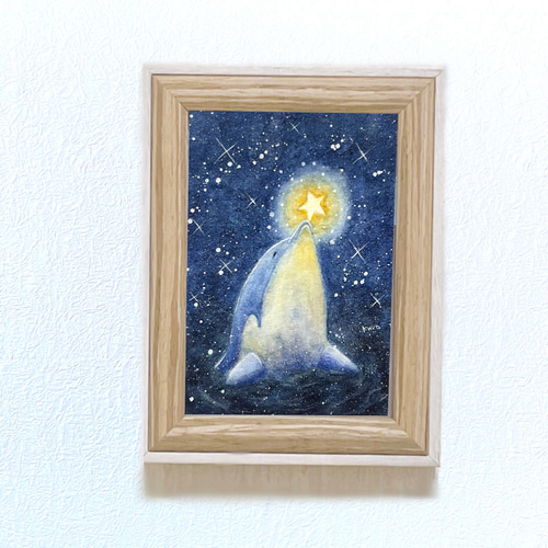 シャチと星 絵画 kuro 通販 17646769｜Creema(クリーマ)