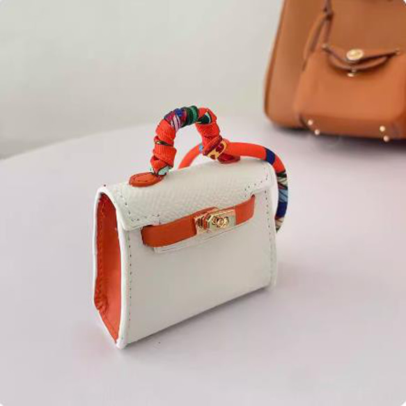 【Mini Bag】BJD Kelly カラーブロックレザーかわいい車のキーホルダーペンダントベビーバッグの飾り 11枚目の画像