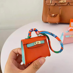 【Mini Bag】BJD Kelly カラーブロックレザーかわいい車のキーホルダーペンダントベビーバッグの飾り 9枚目の画像