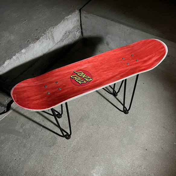 スケートボード　スケボー　サイドテーブル　椅子　イス　チェア　ベンチ　スツール　ミニテーブル　ローテーブル　113 3枚目の画像