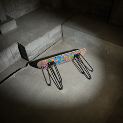 スケートボード　スケボー　サイドテーブル　椅子　イス　チェア　ベンチ　スツール　ミニテーブル　ローテーブル　113 9枚目の画像