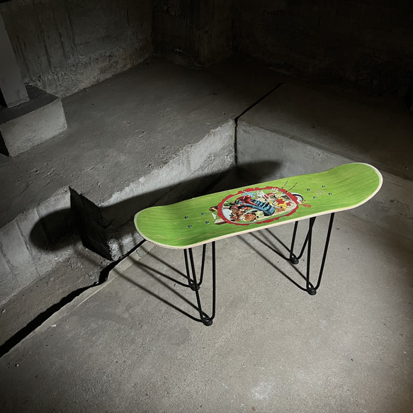 スケートボード　スケボー　サイドテーブル　椅子　イス　チェア　ベンチ　スツール　ミニテーブル　ローテーブル　115 8枚目の画像