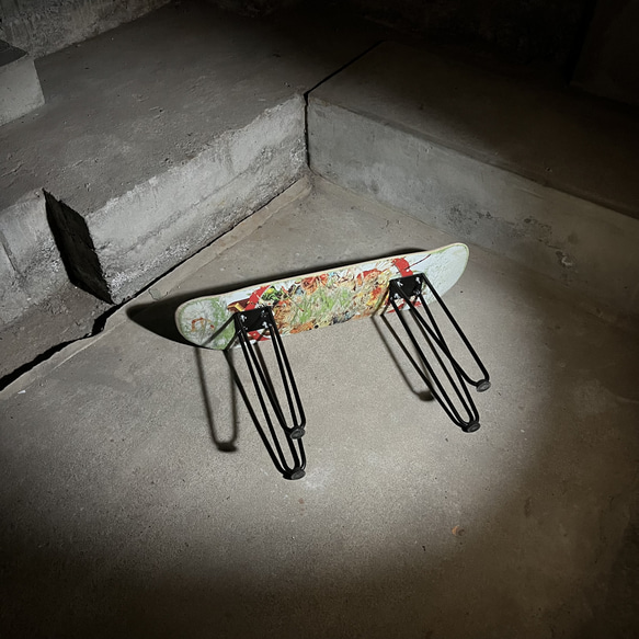 スケートボード　スケボー　サイドテーブル　椅子　イス　チェア　ベンチ　スツール　ミニテーブル　ローテーブル　115 9枚目の画像