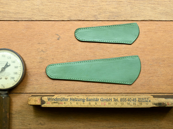 Leather Scissor Case - Grass Green 3枚目の画像