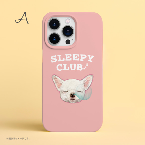 Originalスマホケース「SLEEPY CLUB_チワワ」 3枚目の画像