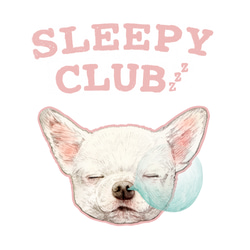 Originalスマホケース「SLEEPY CLUB_チワワ」 2枚目の画像