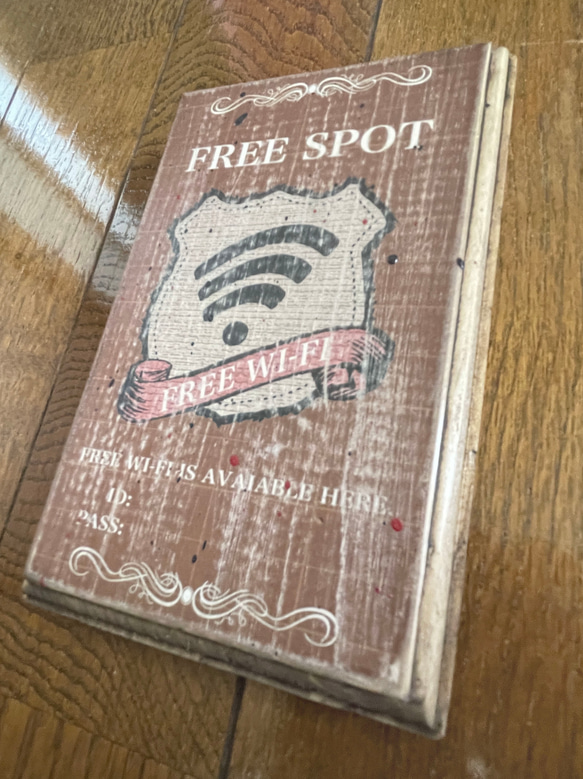 アンティーク（風）なwifi サイン（WFUK-BK08） 4枚目の画像