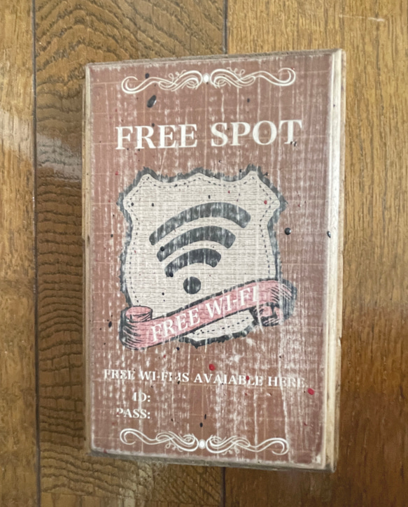 アンティーク（風）なwifi サイン（WFUK-BK08） 3枚目の画像