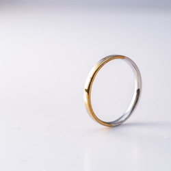 New「三日月」みかづき　チタンリング  細指輪 titaniumRing　軽く腐食しない 3枚目の画像