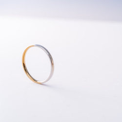 New「三日月」みかづき　チタンリング  細指輪 titaniumRing　軽く腐食しない 1枚目の画像