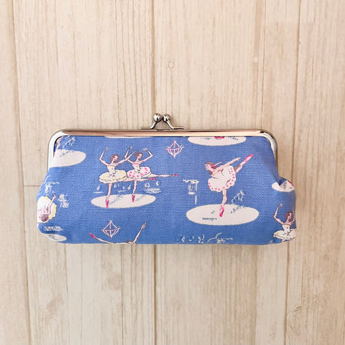 キャスキッドソン バレリーナ がま口 メガネケースペンケース兼用