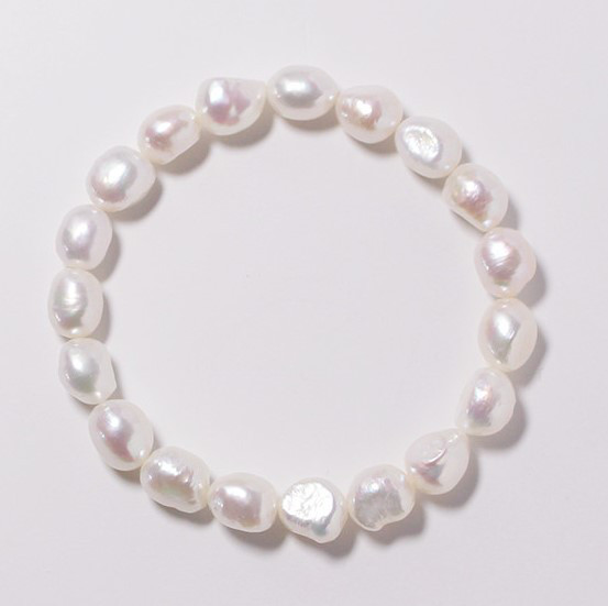 淡水バロックパールのブレスレット バングル　真珠　淡水真珠 パール 　6月誕生石　夏の誕生石