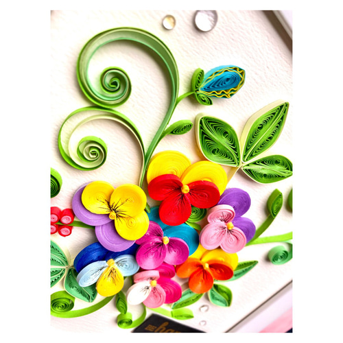 ペーパークイリング『パンジー』 立体・オブジェ Green Grass 通販