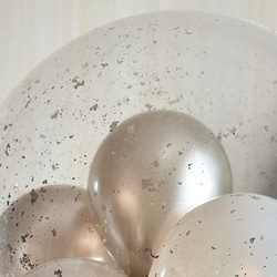 【ヘリウムガス入り】関東 送料無料　シャンパンゴールドmix フレーク入り　バルーン  風船 誕生日　プレゼント　母の日 2枚目の画像